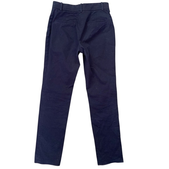 Longchamp High Rise Cotton Chino Pant in Navy Blue - Picture 9 of 10